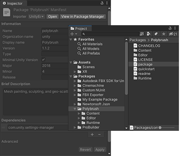 Inspecting a package manifest