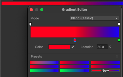 A GradientField control example